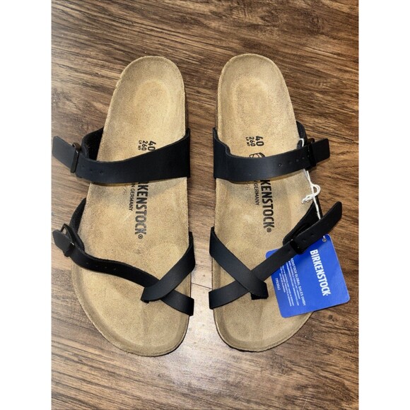 Birkenstock Mayari Birko-Flor Toe Loop Leather Sandals Women's 9/9.5 Eur Sz 40 - Picture 4 of 12